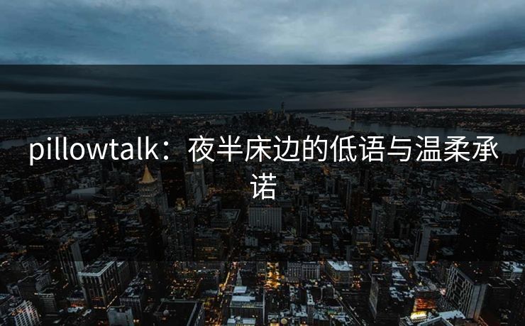 pillowtalk：夜半床边的低语与温柔承诺
