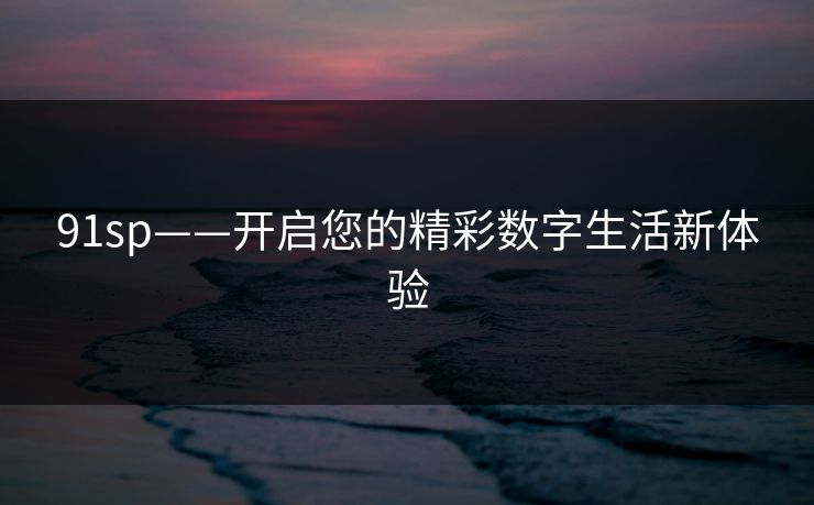 91sp——开启您的精彩数字生活新体验